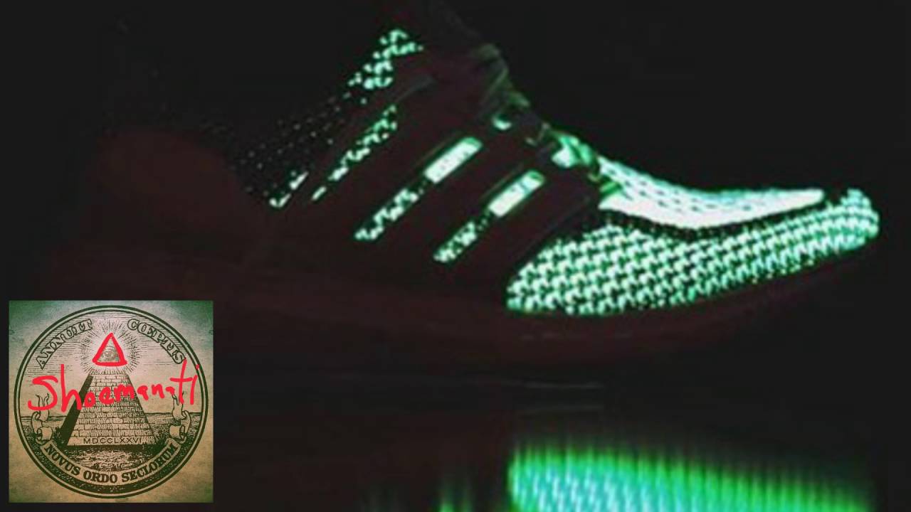 Glow in the Dark Adidas Logo - Adidas Ultra boost 