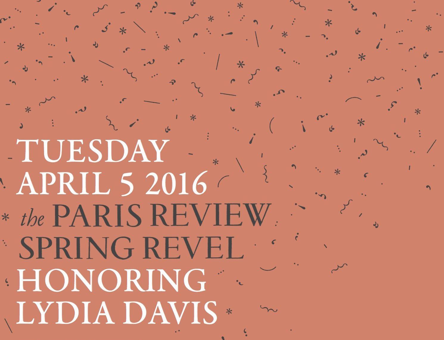 The Paris Review Logo - Join Us for Our Spring Revel on April 5—Honoring Lydia Davis