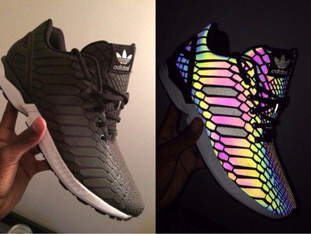 Glow in the Dark Adidas Logo - shoes, adidas, highlight, black, colorful, glow in the dark, adidas ...