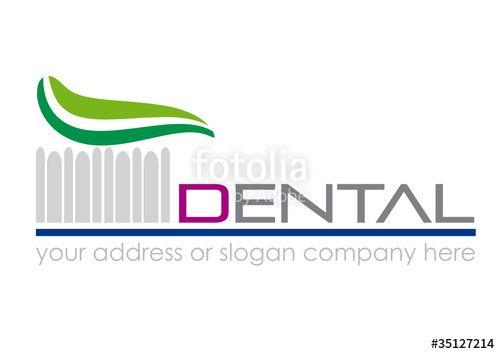 Toothpaste Logo - Logo toothpaste and toothbrush # Vector Stock image and royalty