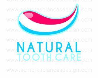 Toothpaste Logo - OOAK Premade Logo Design for a natural