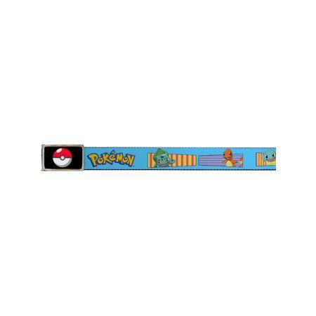 Striped Blue Logo - Buckle Down - Pokemon Animated TV Series Starter Pokemon Striped ...