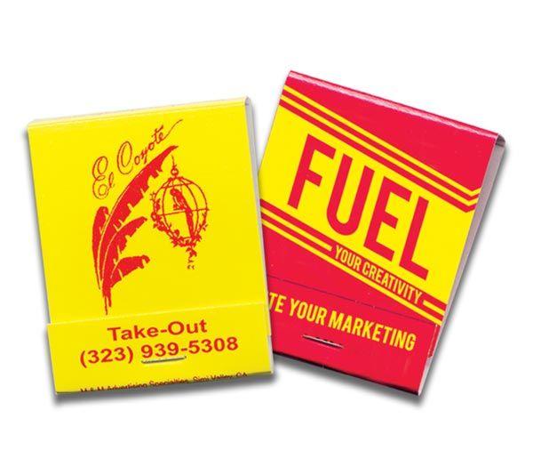Red and Yellow Match Logo - Matches - 20 Strike Red and Yellow Matchbooks
