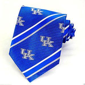 Striped Blue Logo - Kentucky Wildcats Mens Silk Necktie College Logo Gift Striped Blue ...