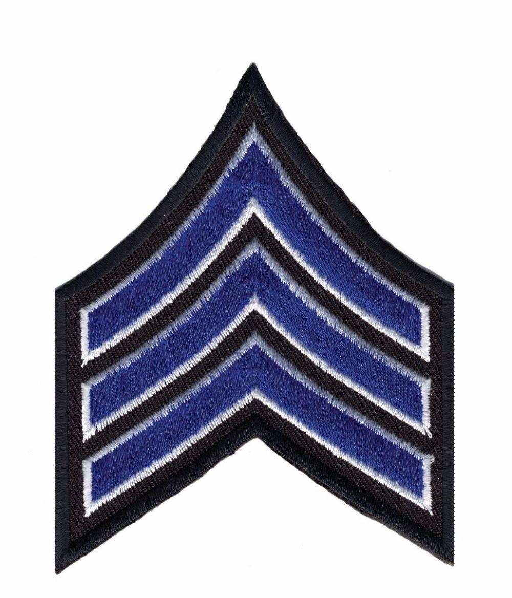 Striped Blue Logo - TRIPLE STRIPED BLUE/WHITE EMBLEM