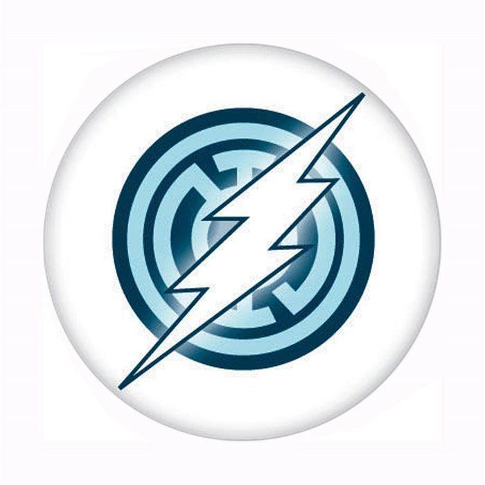 Blue Flash Logo - Blue Lantern Flash Symbol Button