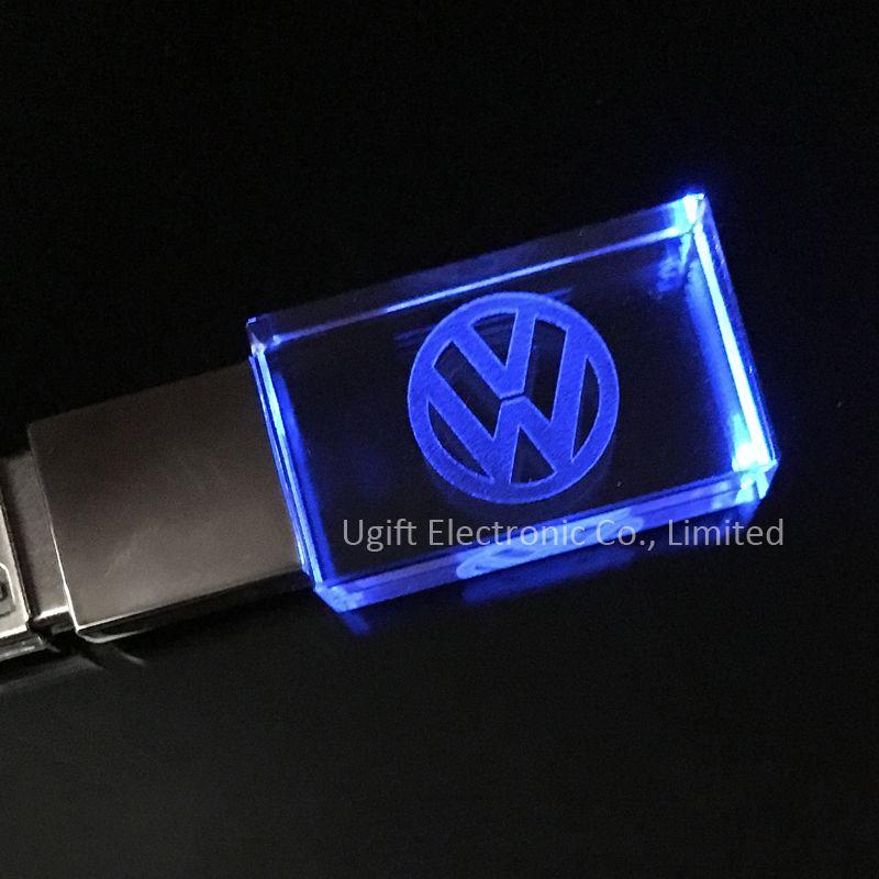 Blue Flash Logo - 5PCS/Lot 4GB 8GB 16GB 32GB for Volkswagen's VW Logo Crystal USB ...