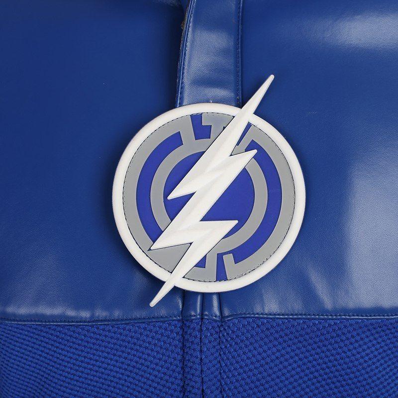 Blue Flash Logo - The Flash cos the Future Flash Blue Flash Cosplay Costume Full Suit