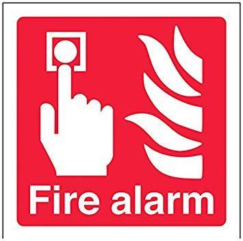 Square R Logo - VSafety 13011AF-R Fire Equipment Sign, Fire Alarm Logo, Rigid ...