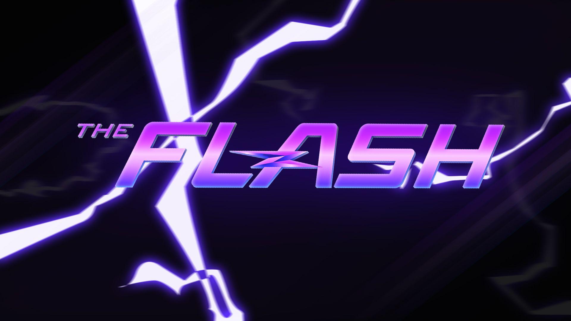 Blue Flash Logo - CW's The Flash Logo Desktop Wallpaper from the show intro