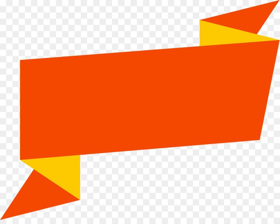 Orange and Red Banner Logo - Banner Paper Encapsulated PostScript - Orange Blank Banner Hd Png ...