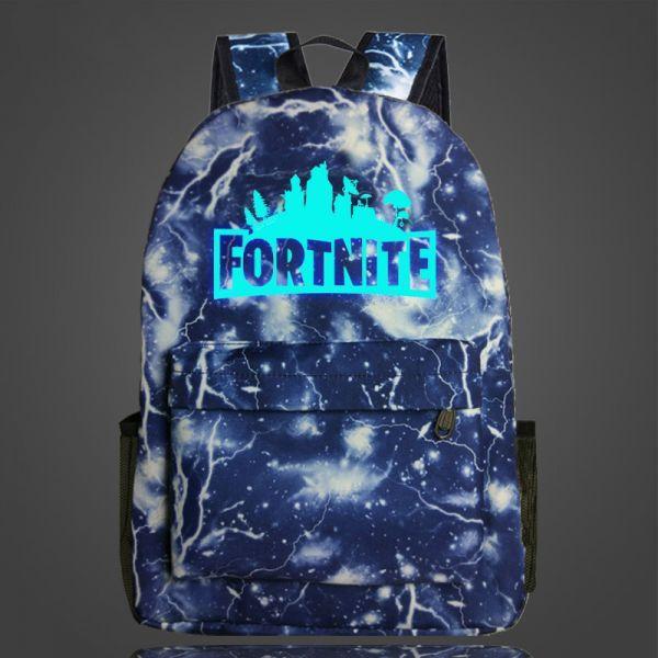 Blue Flash Logo - Fortnite Battle Royale Fortnite Logo Blue Flash Backpack Schoolbag