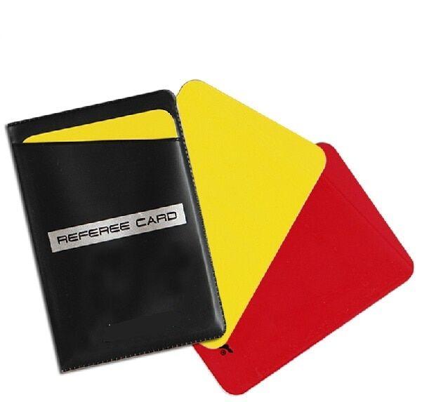 Red and Yellow Match Logo - high quality Pro football soccer game match referee card umpire ...