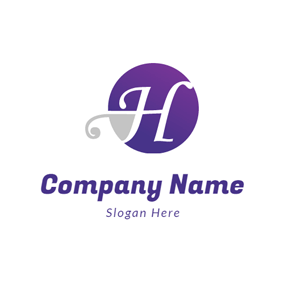 H Circle Logo - Free H Logo Designs. DesignEvo Logo Maker