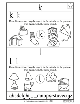 K and L Logo - 1st grade, Kindergarten, Preschool Reading, Writing Worksheets ...