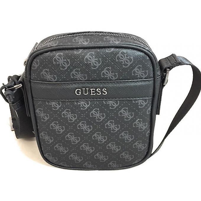 Gray City Logo - Guess Leather Cross Door Square City Logo Shoulder