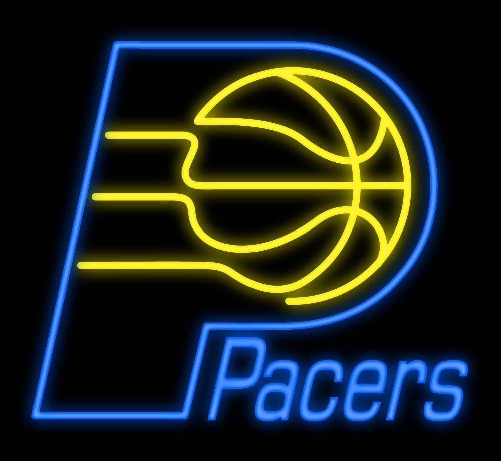 Pacers Logo - Indiana Pacers Logo NBA Neon Sign