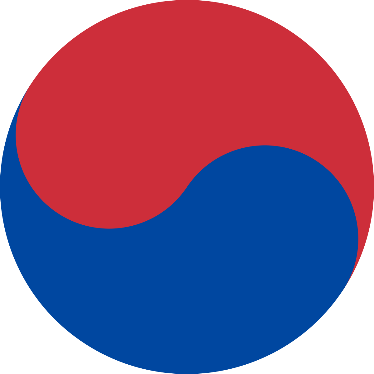 B Black Circle Logo - Taegeuk