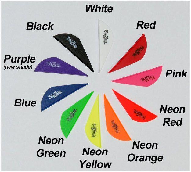 Red and Yellow Match Logo - Blazer Arrow Vanes Mix-match 10 Colors W-logo Pkg of 100 Fletching ...