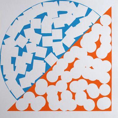 Orange Half Blue Half Circle Logo - Albert Roskam