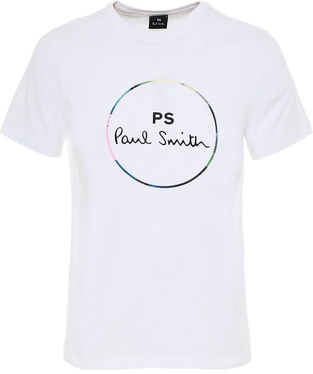 B Black Circle Logo - PS By Paul Smith Circle Print Logo T Shirt
