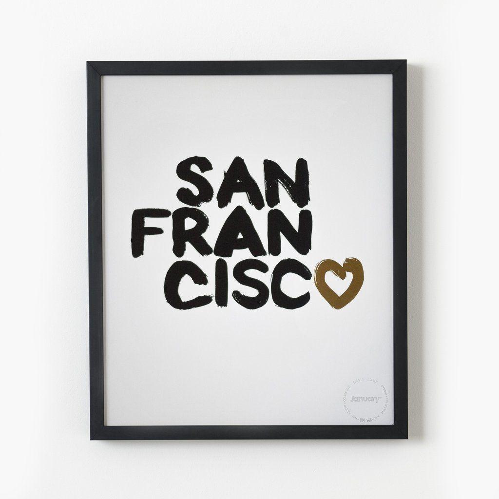 Black and Gold D Logo - Heart San Francisco—Black & Gold Foil | Studio January