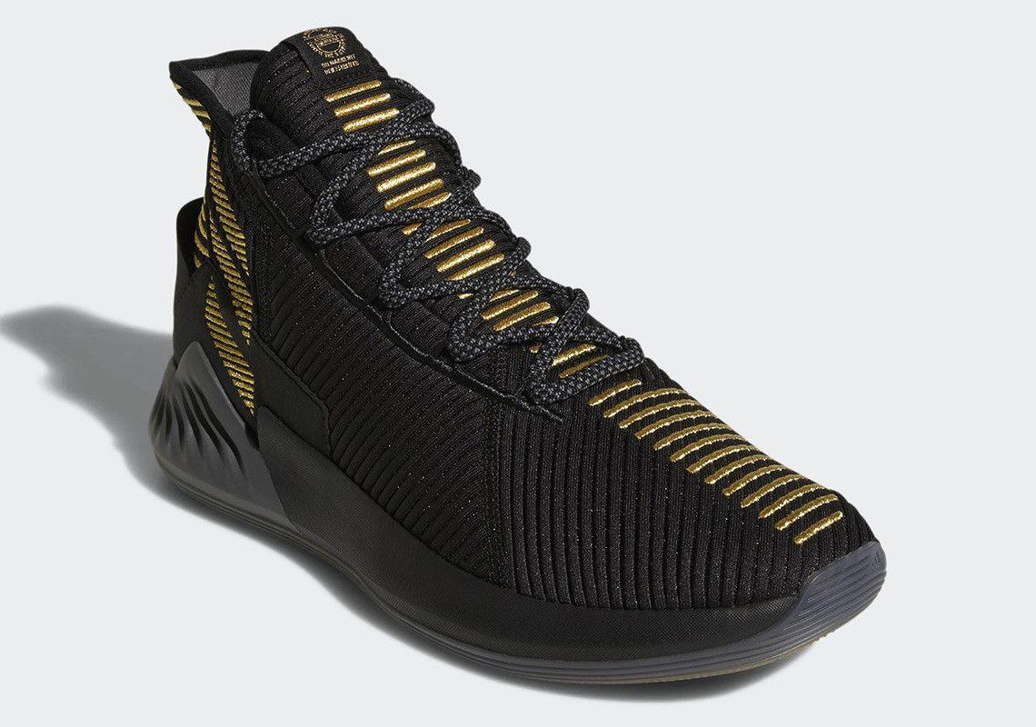 Black and Gold D Logo - Adidas D Rose Black Gold BB7657 Photo + Release Info