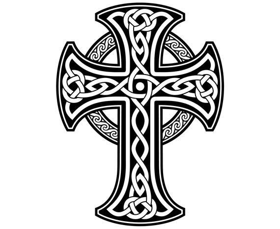 Celtic Cross Logo - Celtic cross Celtic Cross Symbol Irish | Etsy