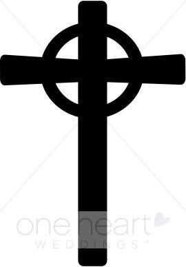 Celtic Cross Logo - Black Celtic Cross Symbol | Cross Wedding Clipart
