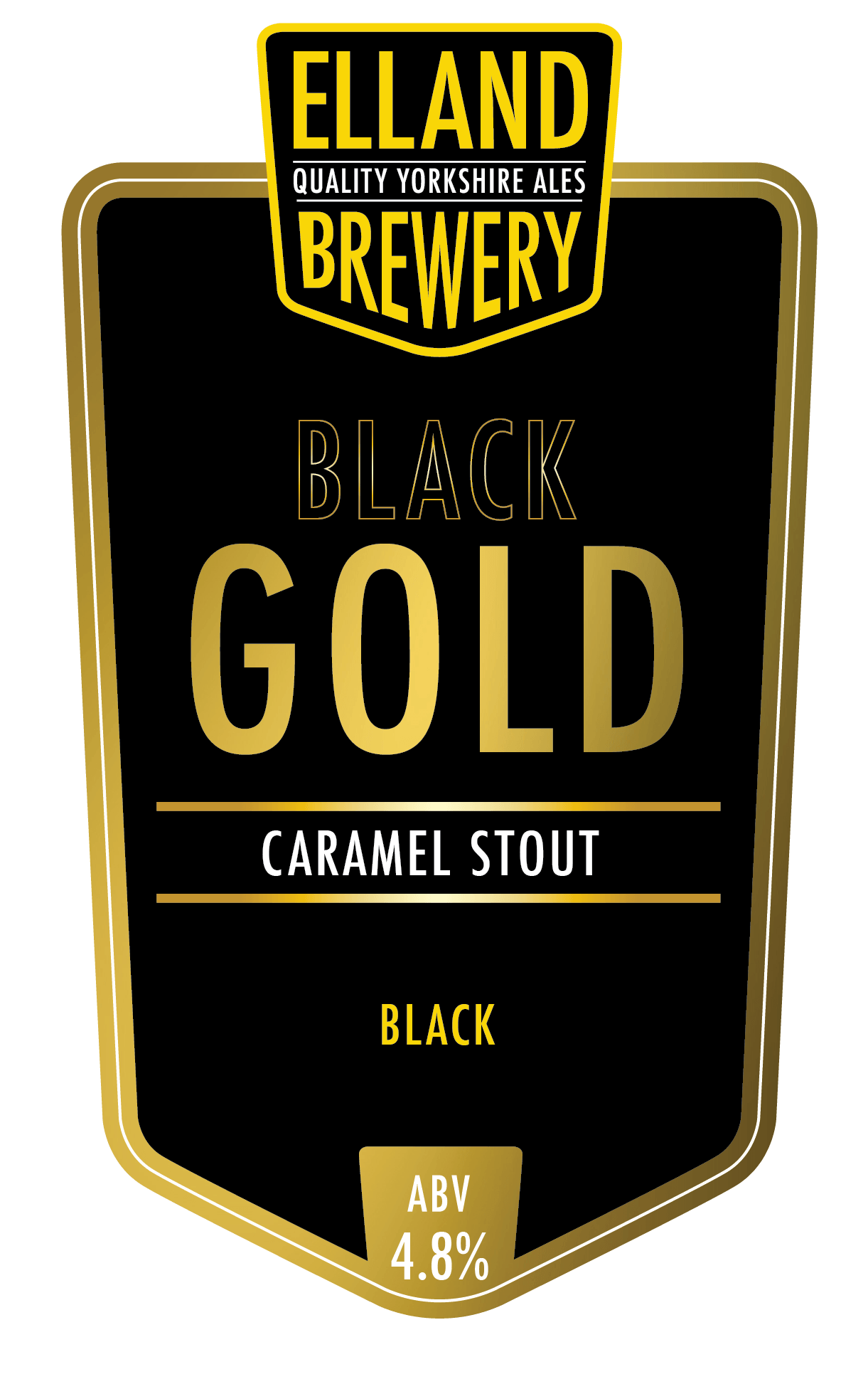 Black and Gold D Logo - Black Gold – Elland Brewery