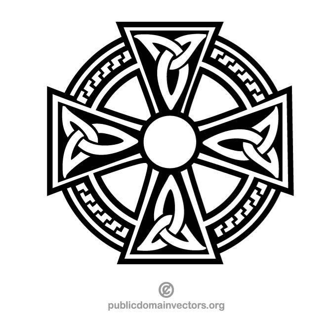Celtic Cross Logo - CELTIC CROSS VECTOR CLIP ART - Download at Vectorportal