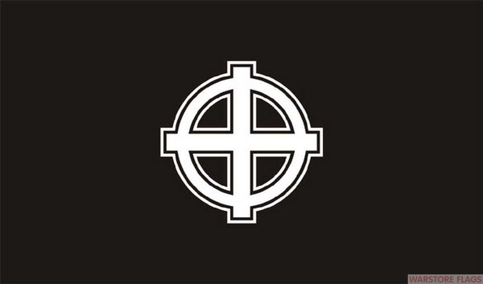 Celtic Cross Logo - CELTIC CROSS BLACK - 5 X 3 FLAG