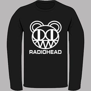 Alternative Rock Band Logo - New Radiohead Alternative Rock Band Logo Black Long Sleeve T-Shirt ...