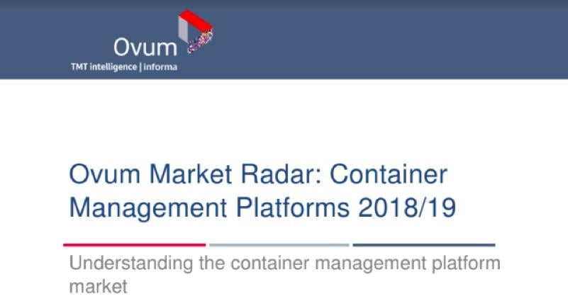 Blue Management Platform Logo - Container Management Platforms: Ovum Market Radar Report