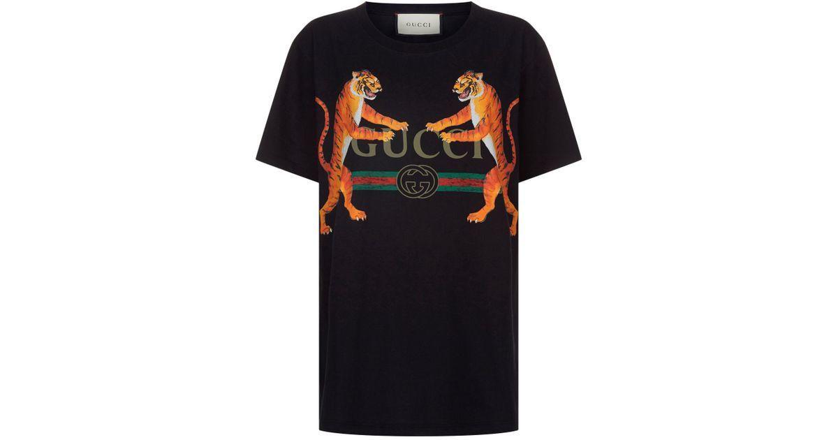Bengal Tiger Logo - Gucci Bengal Tiger Logo T-shirt in Black for Men - Lyst