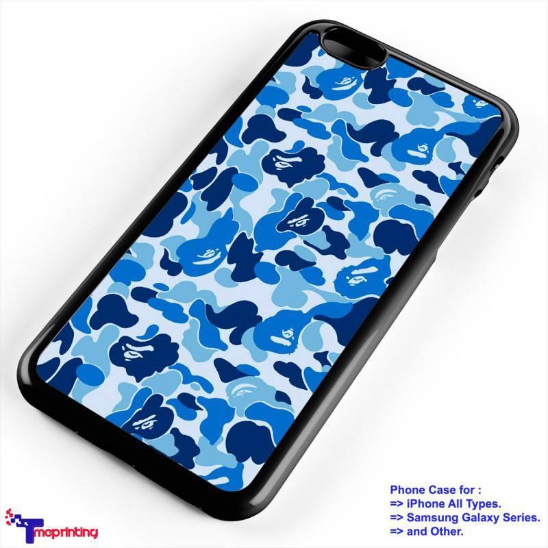Blue BAPE Camo Logo - Bape Logo Blue Bape Camo IPhone 7 Case, IPhone 6 6S