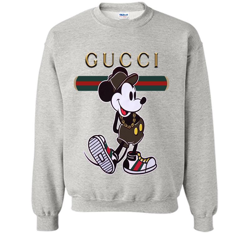 Cool Gucci Logo - Mickey Mouse With Gucci Logo Cool Sweatshirt