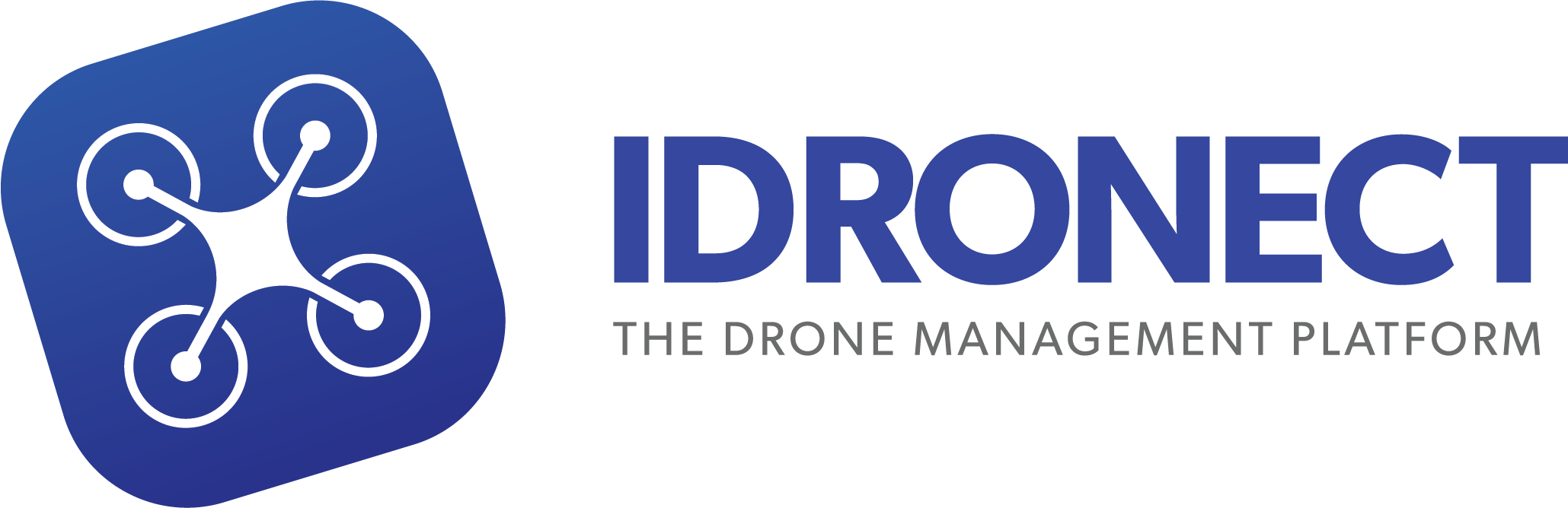 Blue Management Platform Logo - IDRONECT - The Drone Management Platform - Fly More