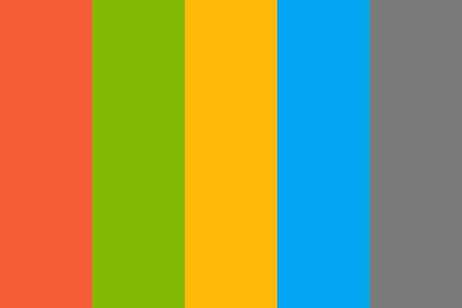 Orange Hex Logo - Microsoft Logo Color Palette