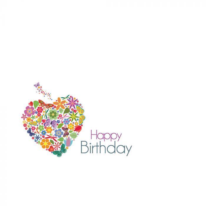 Butterfly Heart Logo - Happy Birthday