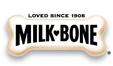 Bone Dog Logo - Milk-Bone®: Healthy Dog Treats, Snacks, Chews and Biscuits