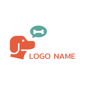 Orange Dog Logo - Free Dog Logo Designs | DesignEvo Logo Maker