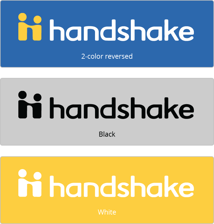 Work in Black and Yellow Logo - Brand | Handshake