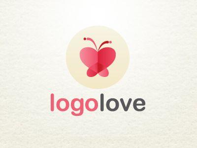 Butterfly Heart Logo - 50+ Creative Colorful Butterfly Logos Designs Inspiration