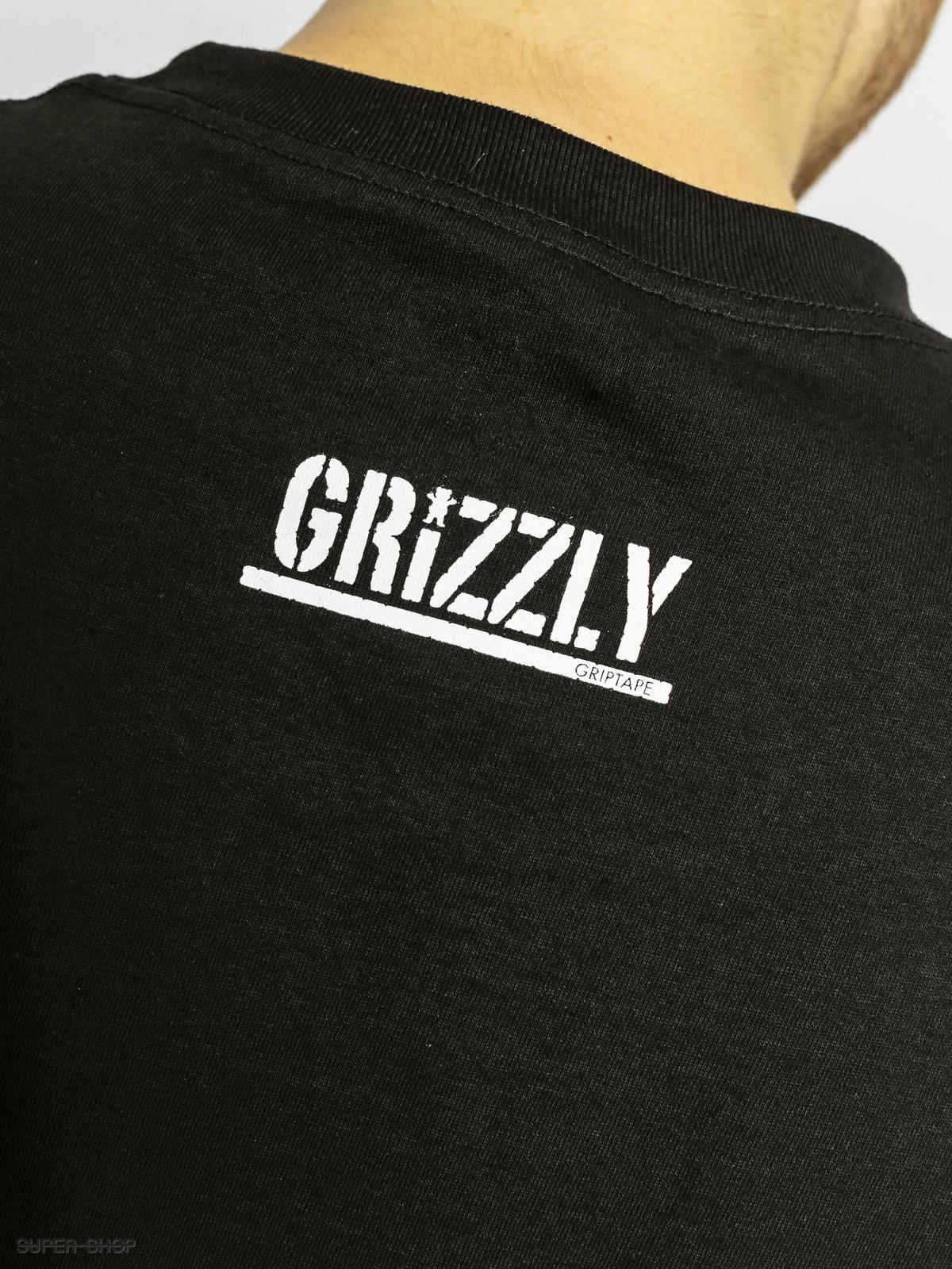 Grizzly Griptape Logo - Grizzly Griptape T Shirt Tie Dye Box Logo (black)