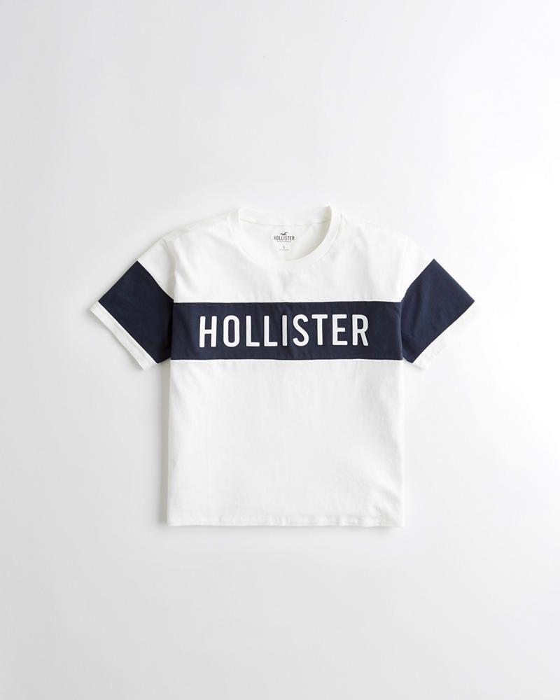 Hollister Co Logo - Girls Crop Logo Graphic Tee | Girls Sale | HollisterCo.com