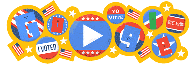 Crazy Google Logo - Google, Bing & Others Want You To Vote With These Election Logos ...