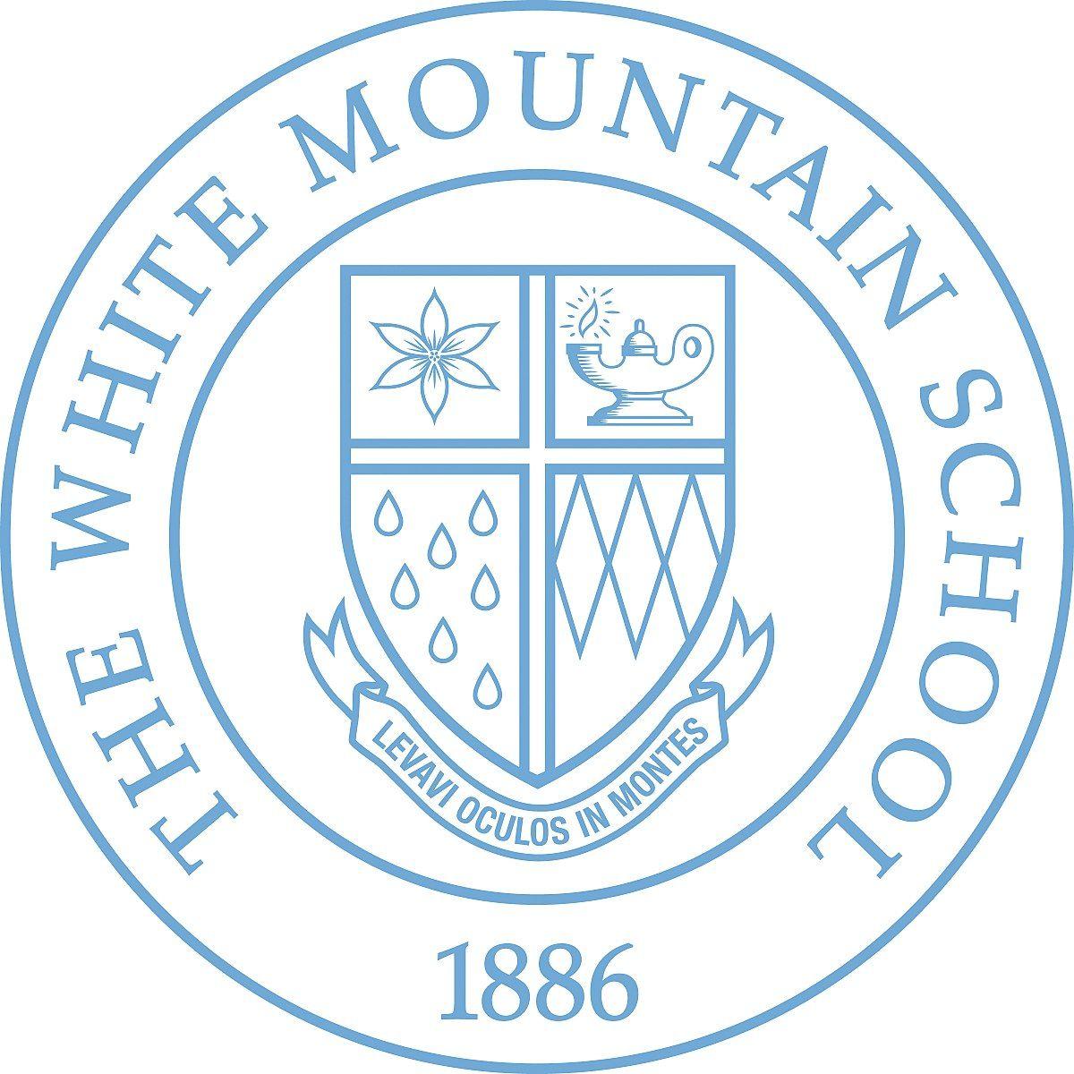 Blue Circle with White Mountain Logo - White Mountain School