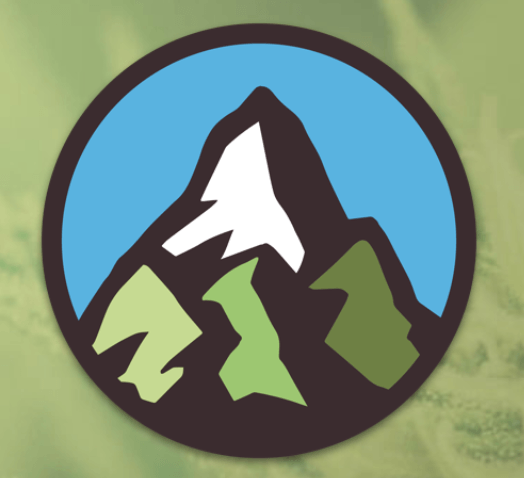 Blue Circle with White Mountain Logo - Site Launch: White Mountain Cannabis Co. - CannaPlanners