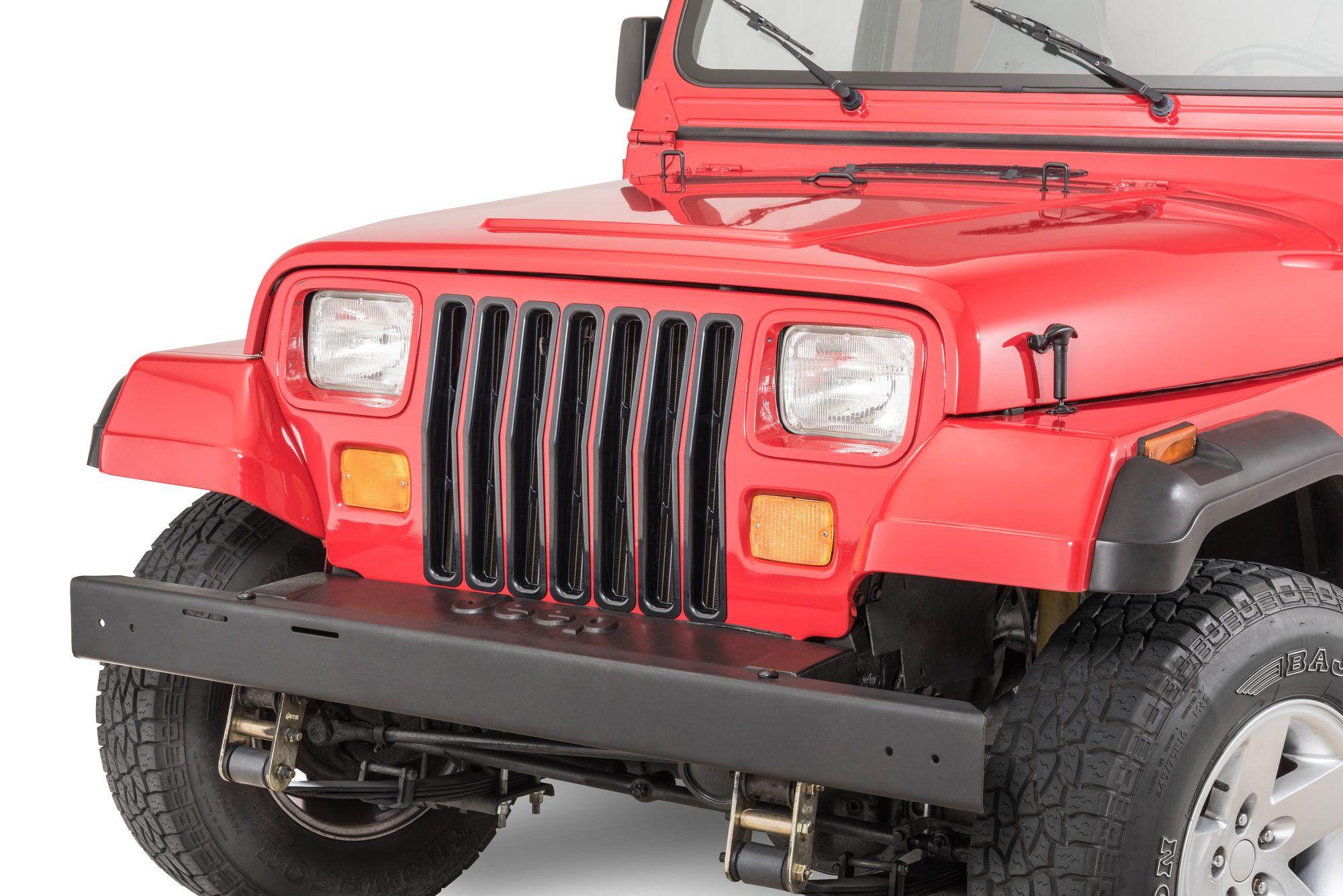 YJ Jeep Grill Logo - Rugged Ridge Plastic Grill Inserts For 87 95 Jeep Wrangler YJ